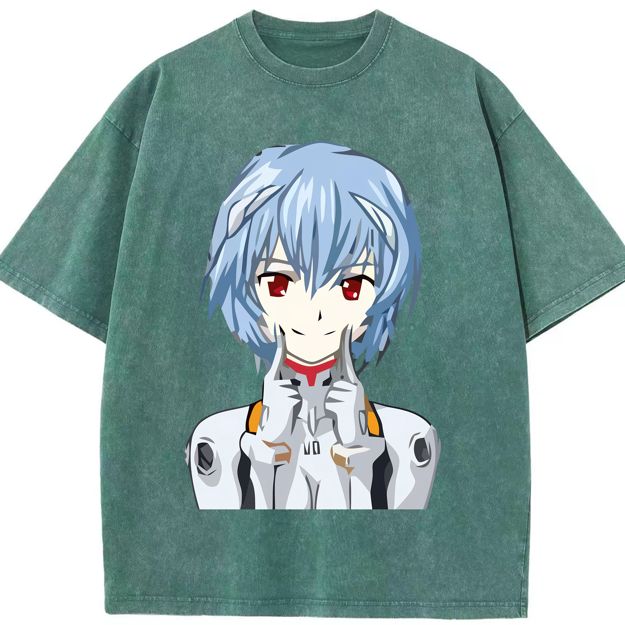 （画像用） EVA 新世紀エヴァンゲリオン 綿100% ヴィンテージ風 半袖Tシャツ（フロントプリント）